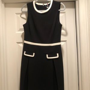 Tommy Hilfiger black dress with white trim